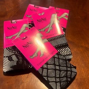 5 pair M/L fishnet lace tights